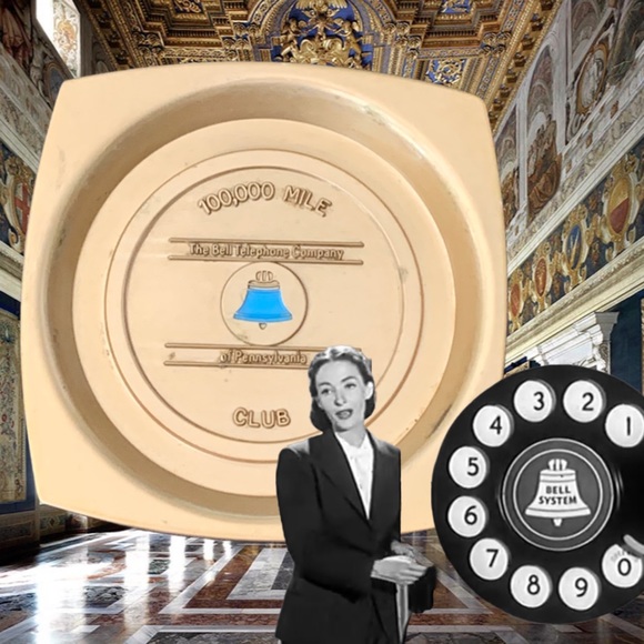The Bell Telephone Co. Blue Bell Brass Hyde Park Coaster